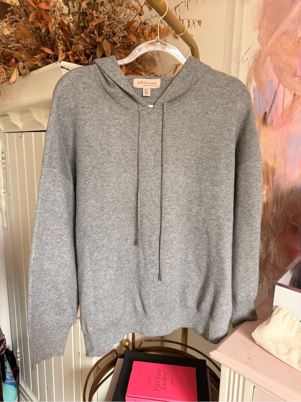 Philosophy Gray Hooded Sweater
